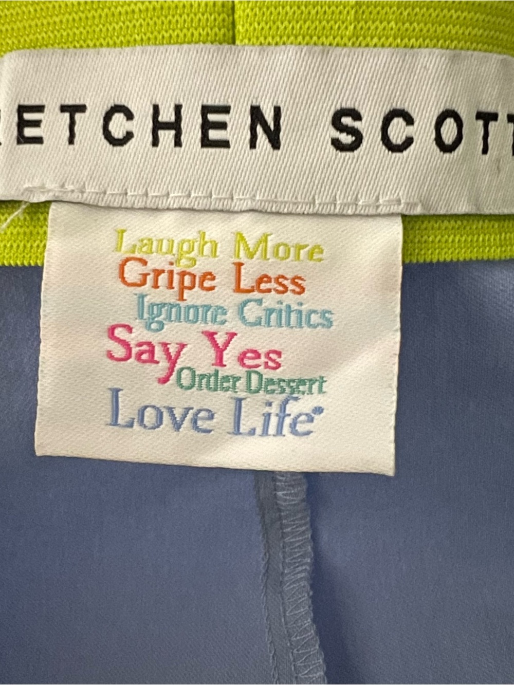 Gretchen Scott Light Blue Periwinkle Ankle Pants Women’s Medium Preppy Stretch - Picture 7 of 12